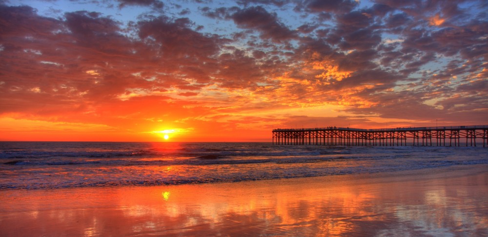 Pier sunset