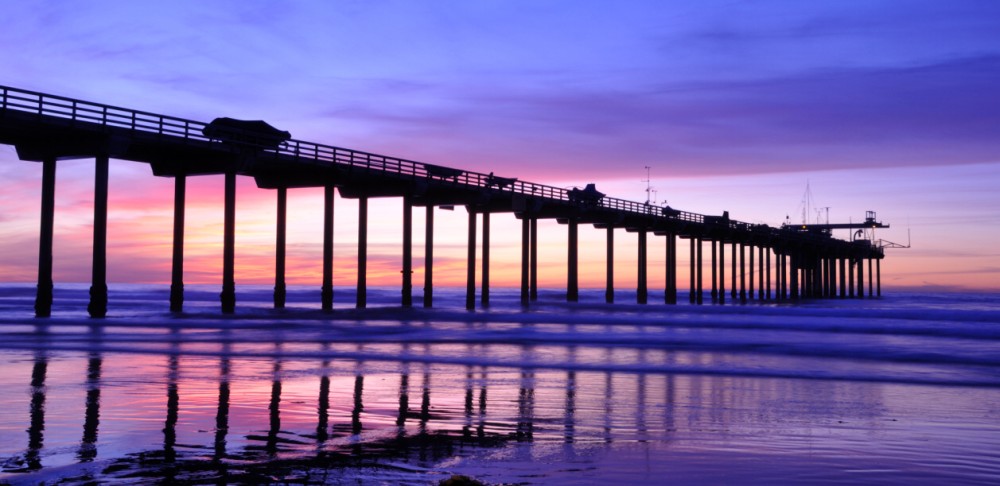 Pier at sunset