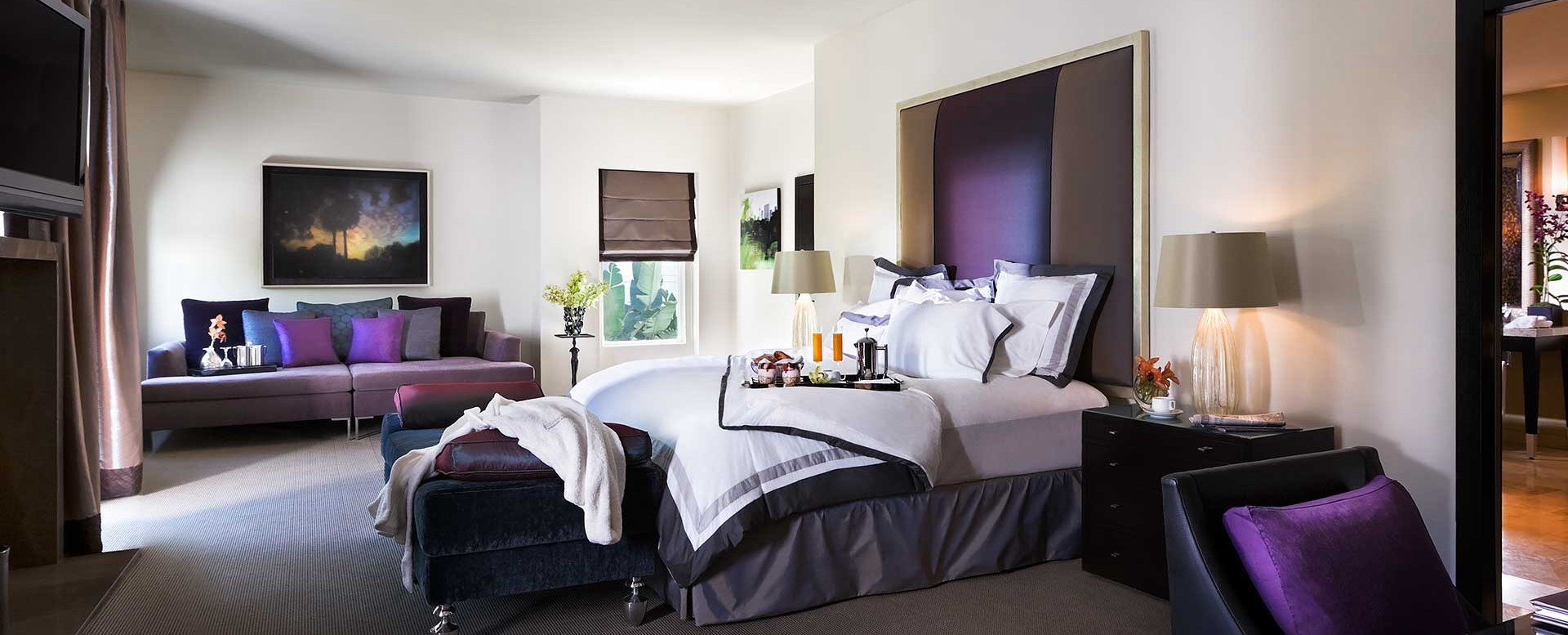 Sunset Marquis Hotel - President Suite master bedroom