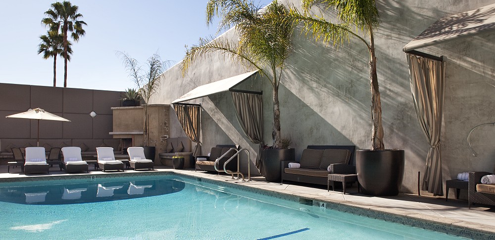 Pool with Canopies